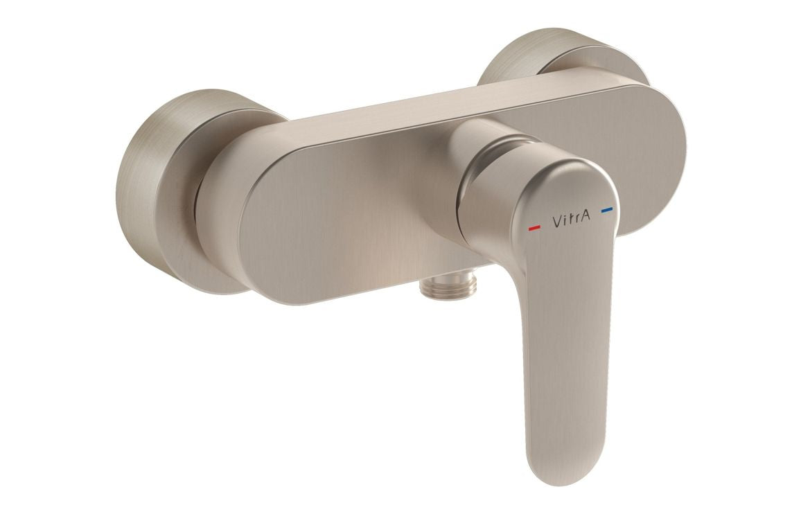 VitrA Root Round Wall Mounted Shower Mixer - Hartley & Hall Bathrooms