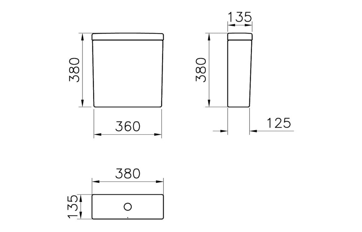VitrA Integra Close Coupled Cistern - Hartley & Hall Bathrooms