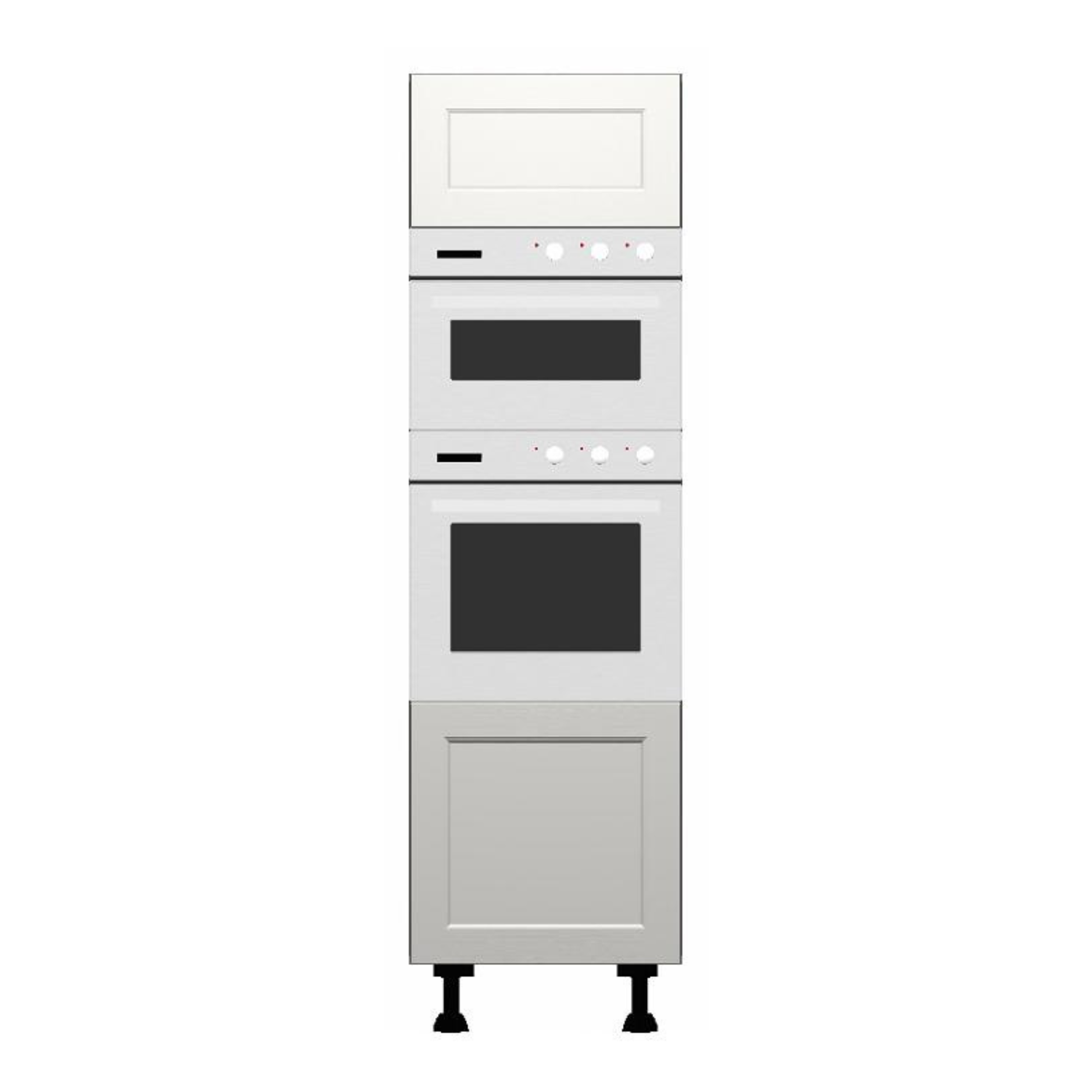 Rydal Cashmere Tall built in ovens and microwave housing Units - Hartley & Hall Bathrooms