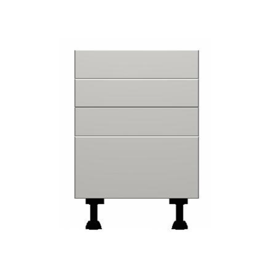 Vivo Matt White 3 drawer and 1 Pan Drawer Pack Base Units - Hartley & Hall Bathrooms