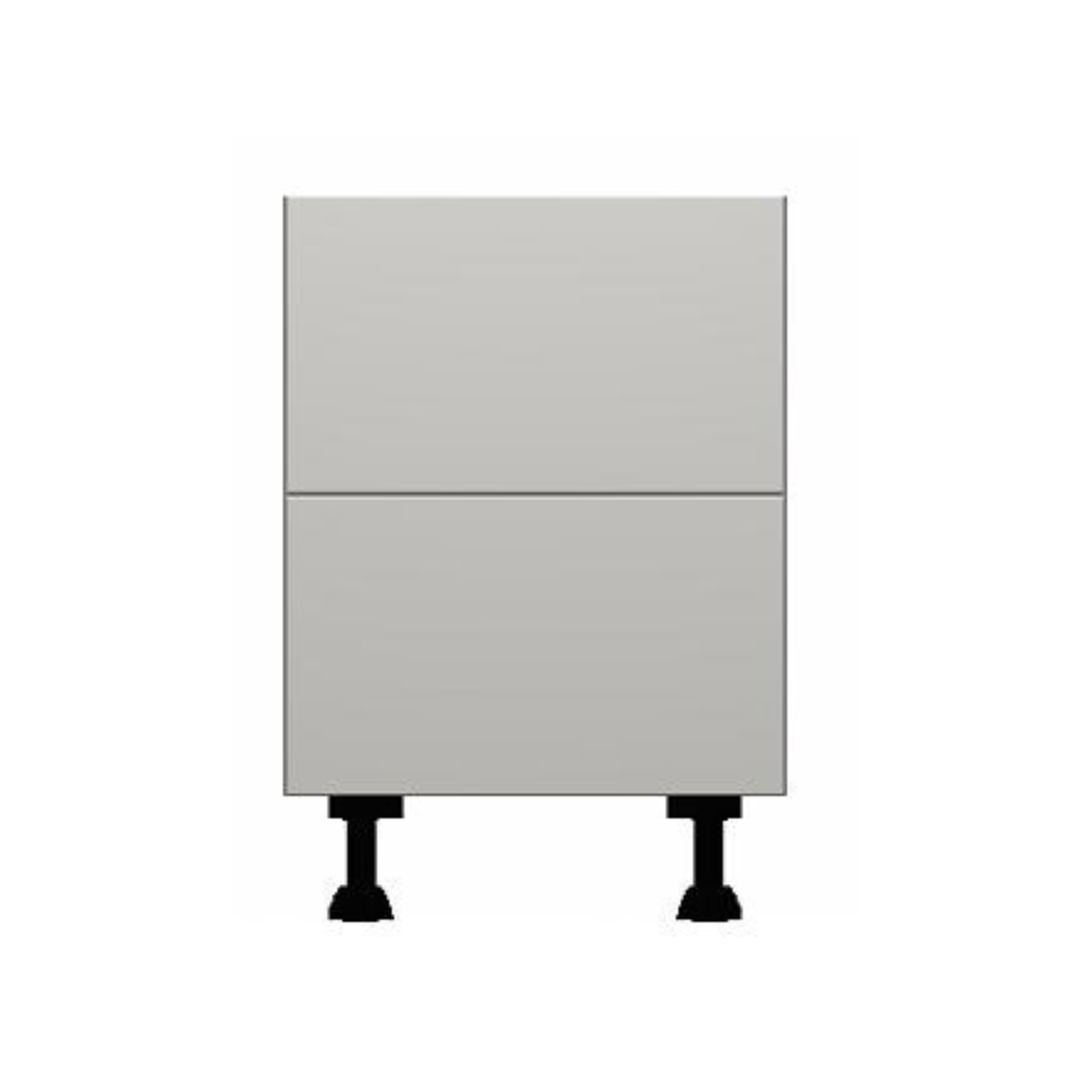 Vivo Matt White 2 Deep Drawer Pack Base Units - Hartley & Hall Bathrooms