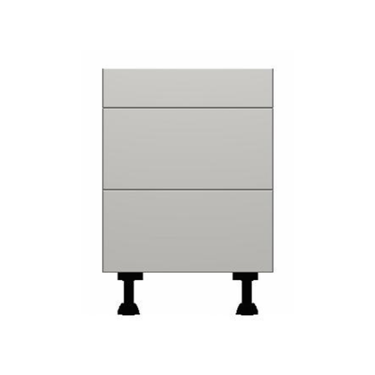 Vivo Matt White 3 Drawer Pack Base Units - Hartley & Hall Bathrooms