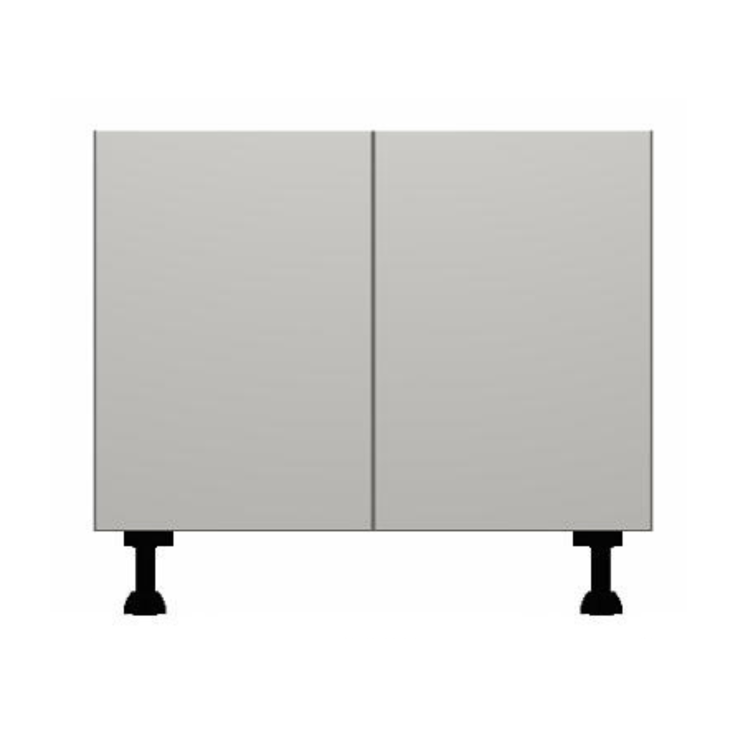 Vivo Matt Dust Grey Double Door Base Units - Hartley & Hall Bathrooms