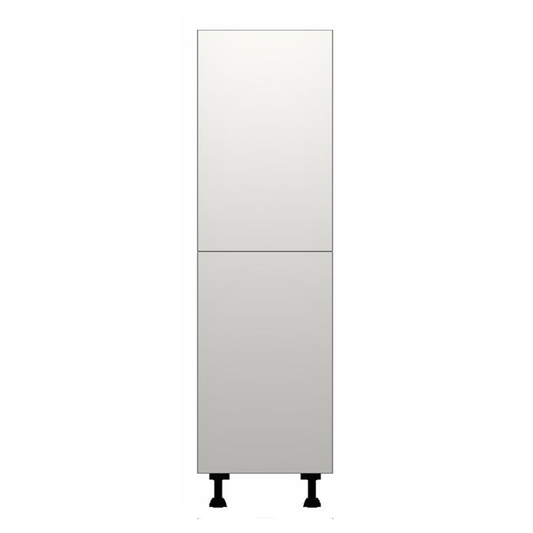 Vivo Matt White Tall integrated fridge/freezer housing Units - Hartley & Hall Bathrooms