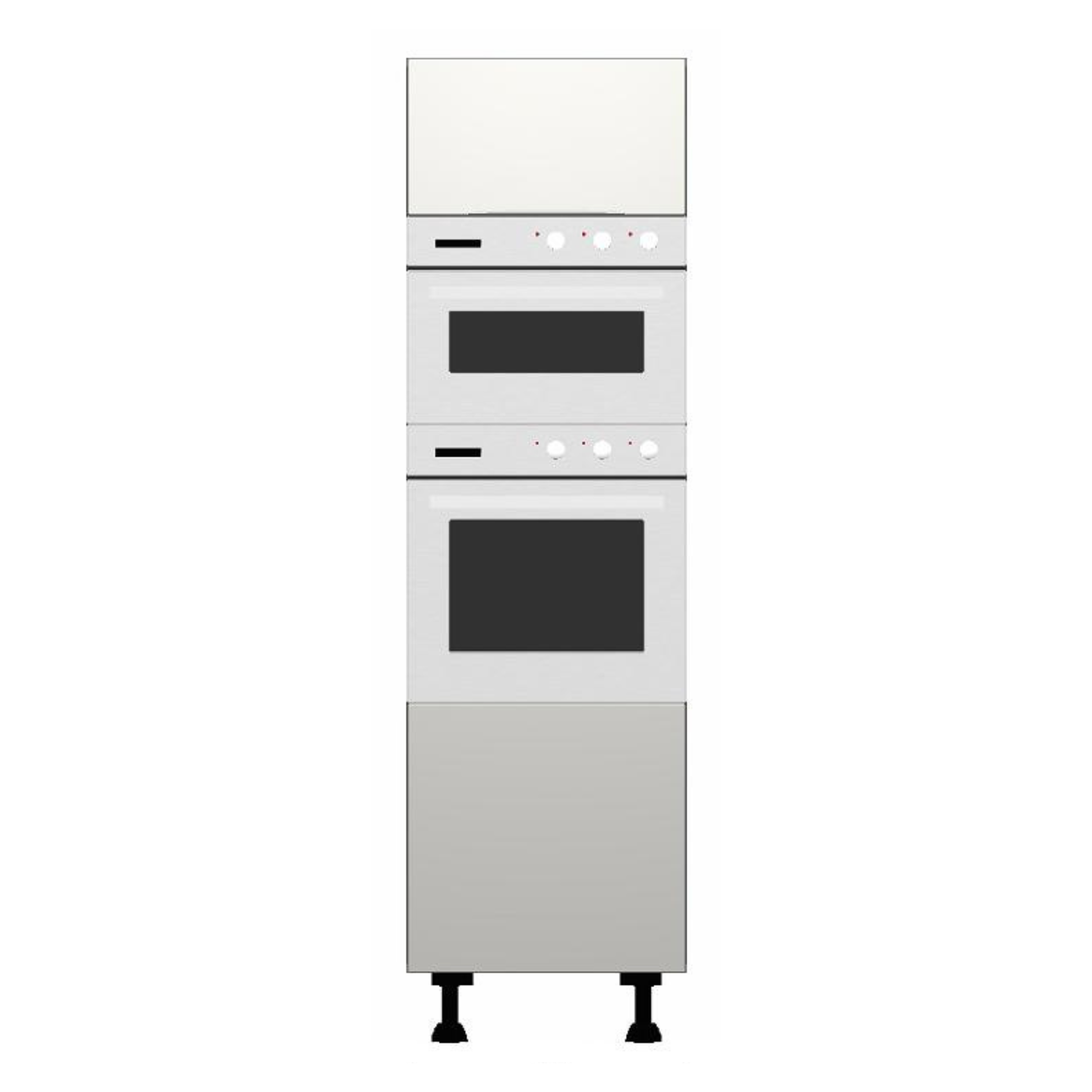 Vivo Matt Anthracite Tall built in ovens and microwave housing Units - Hartley & Hall Bathrooms