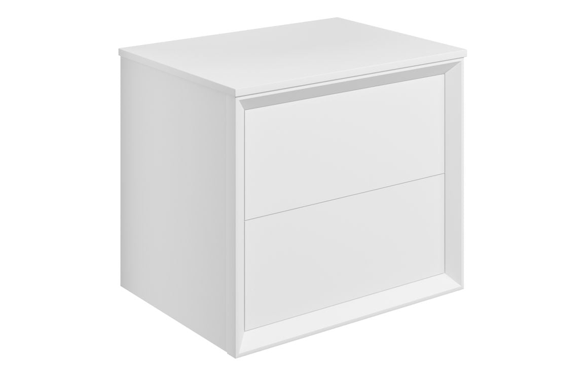 Inspire Wall Hung 2 Drawer Vanity Unit & Top - Hartley & Hall Bathrooms