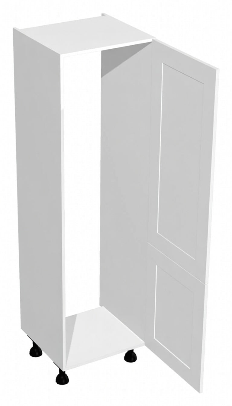Vivo Matt White Tall integrated fridge/freezer housing Units - Hartley & Hall Bathrooms