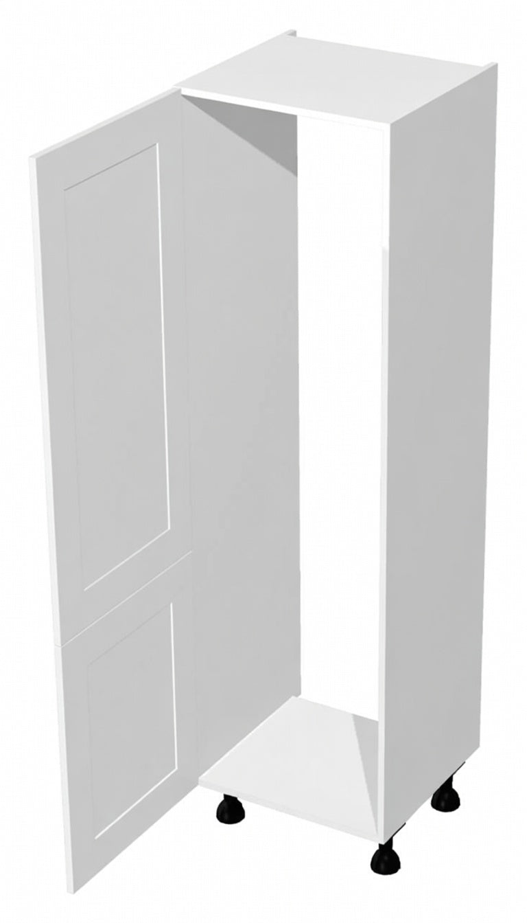 Vivo Matt White Tall integrated fridge/freezer housing Units - Hartley & Hall Bathrooms