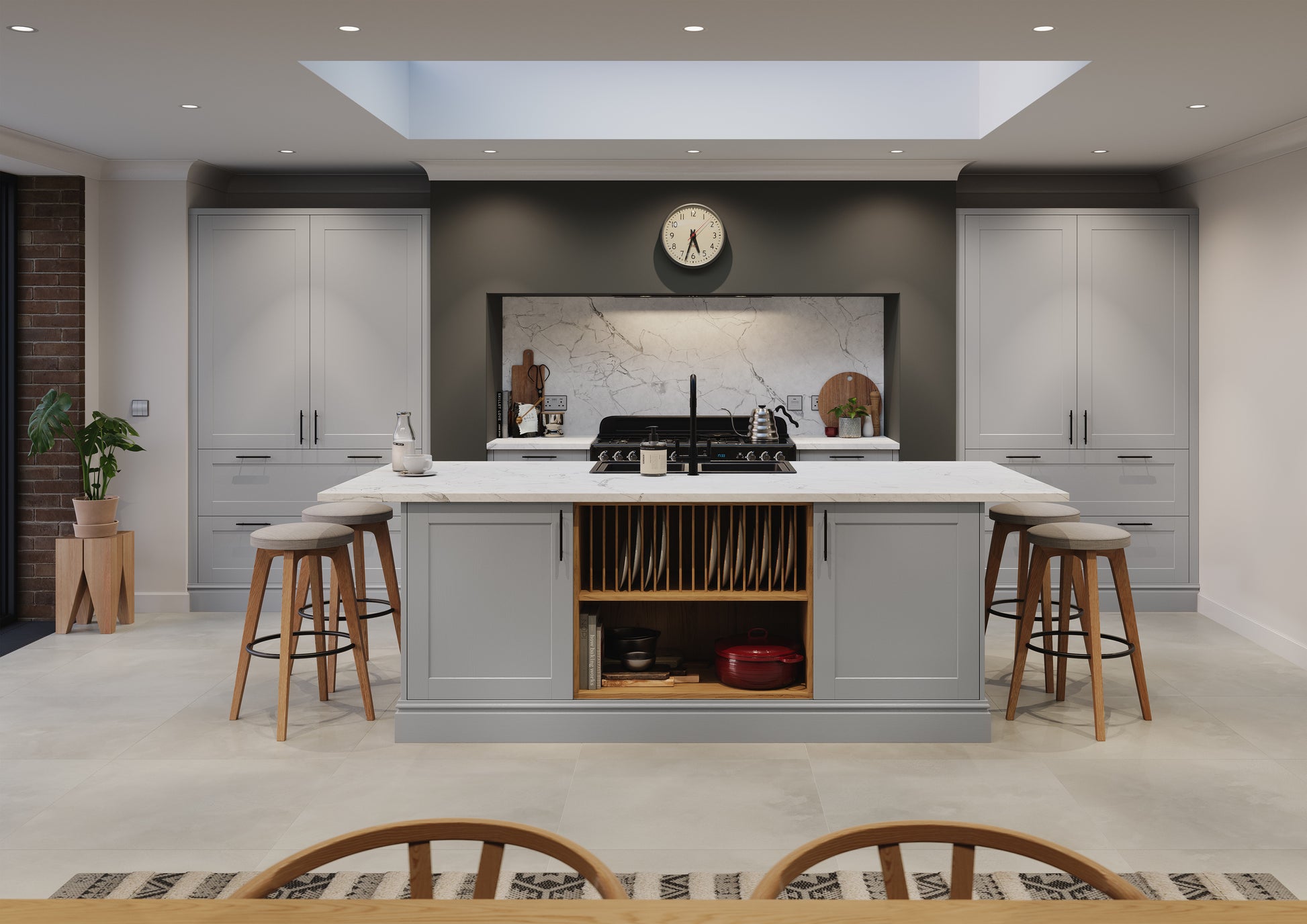 Rydal Light grey Pelmets and Kickboard - Hartley & Hall Bathrooms