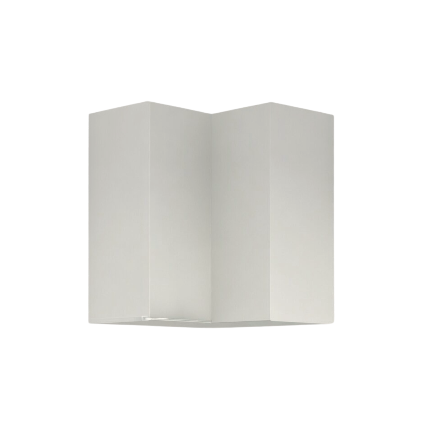 Vivo Matt White L Shape Corner Wall Units - Hartley & Hall Bathrooms