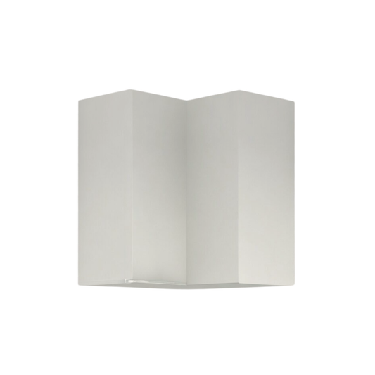 Vivo Matt White L Shape Corner Wall Units - Hartley & Hall Bathrooms
