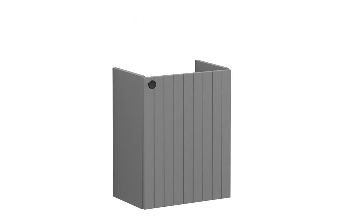 VitrA Root Groove 40cm 1 Door Wall Hung Slim Washbasin Unit - Hartley & Hall Bathrooms