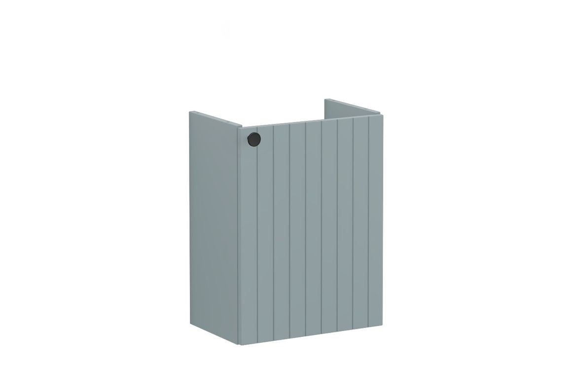 VitrA Root Groove 40cm 1 Door Wall Hung Slim Washbasin Unit - Hartley & Hall Bathrooms