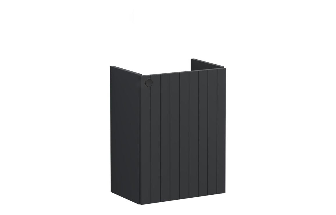 VitrA Root Groove 40cm 1 Door Wall Hung Slim Washbasin Unit - Hartley & Hall Bathrooms