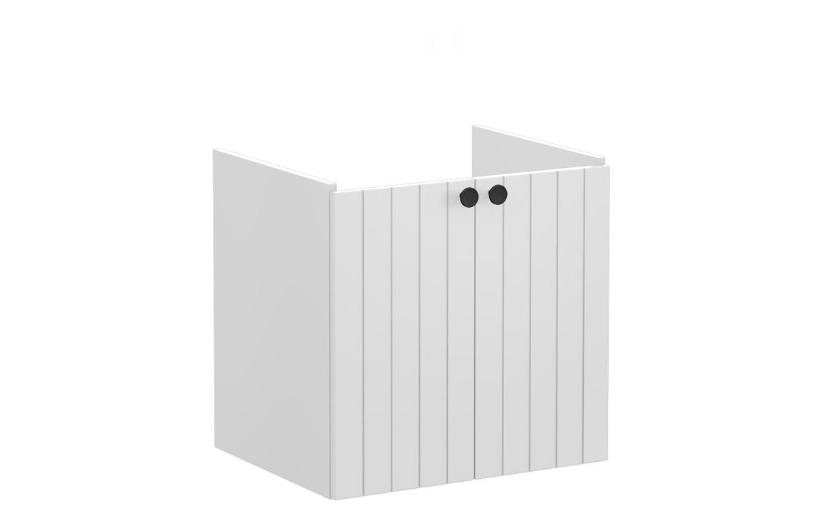 VitrA Root Groove 60cm 2 Door Wall Hung Washbasin Unit - Hartley & Hall Bathrooms