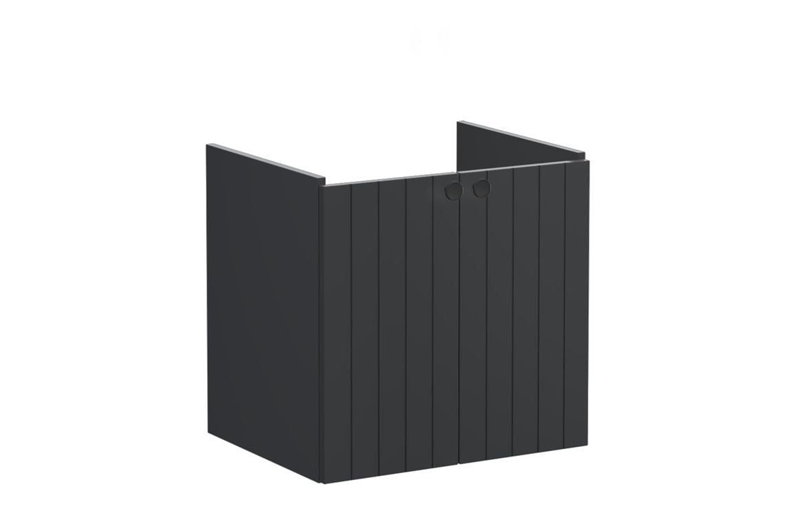 VitrA Root Groove 60cm 2 Door Wall Hung Washbasin Unit - Hartley & Hall Bathrooms