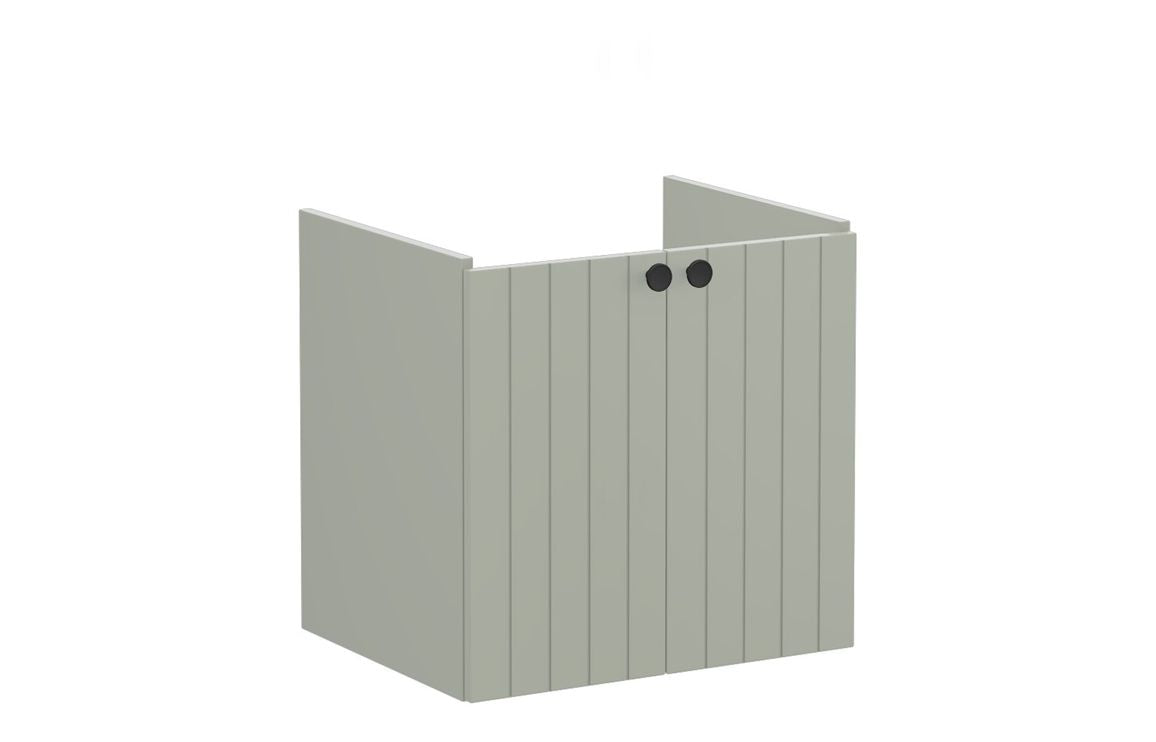 VitrA Root Groove 60cm 2 Door Wall Hung Washbasin Unit - Hartley & Hall Bathrooms