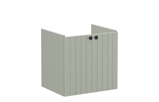 VitrA Root Groove 60cm 2 Door Wall Hung Washbasin Unit - Hartley & Hall Bathrooms