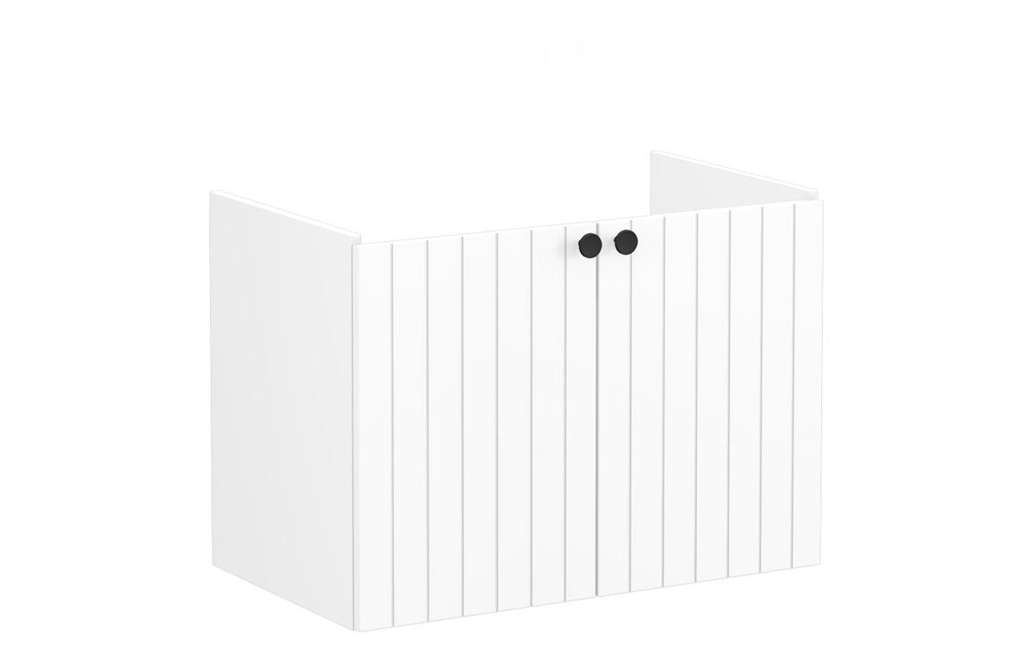 VitrA Root Groove 80cm 2 Door Wall Hung Washbasin Unit - Hartley & Hall Bathrooms