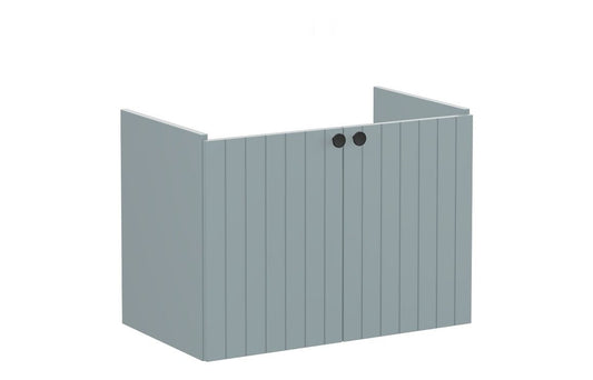 VitrA Root Groove 80cm 2 Door Wall Hung Washbasin Unit - Hartley & Hall Bathrooms