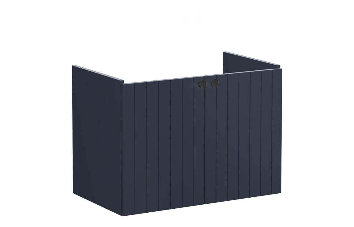 VitrA Root Groove 80cm 2 Door Wall Hung Washbasin Unit - Hartley & Hall Bathrooms