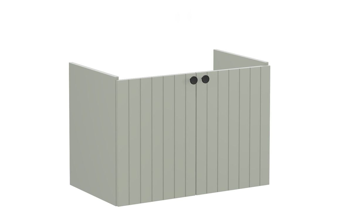 VitrA Root Groove 80cm 2 Door Wall Hung Washbasin Unit - Hartley & Hall Bathrooms