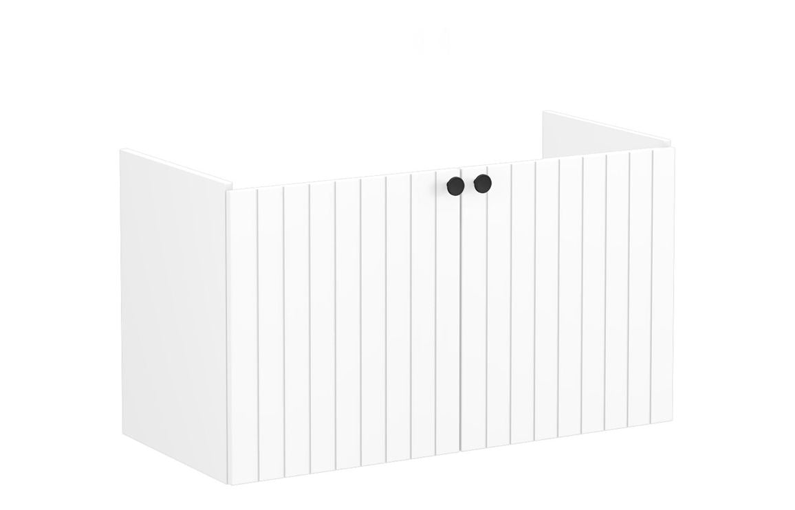 VitrA Root Groove 100cm 2 Door Washbasin Unit - Hartley & Hall Bathrooms