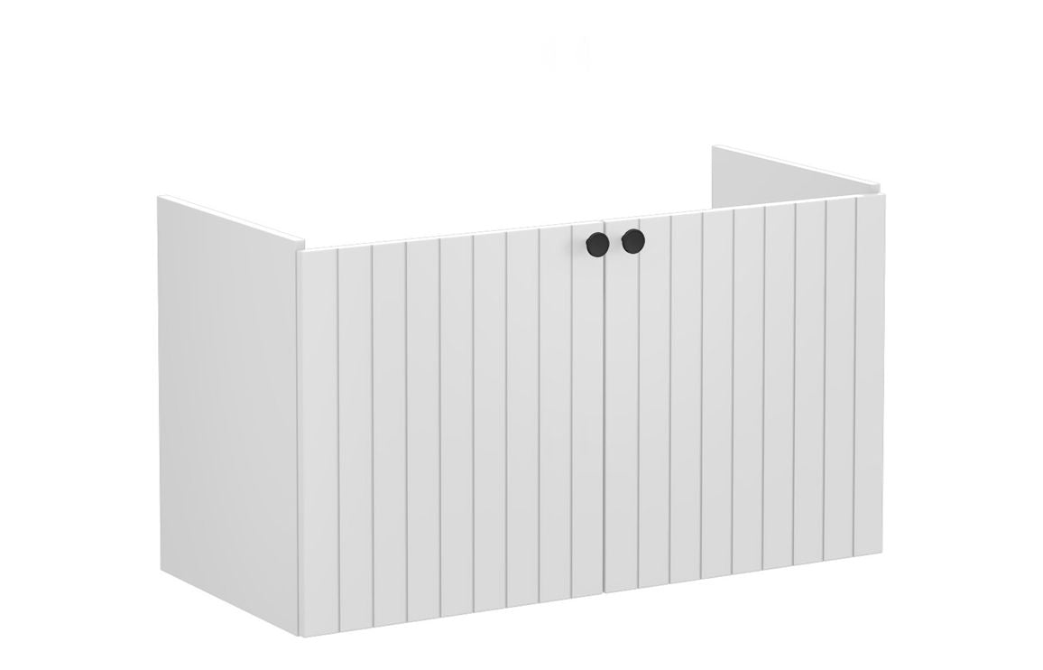 VitrA Root Groove 100cm 2 Door Washbasin Unit - Hartley & Hall Bathrooms
