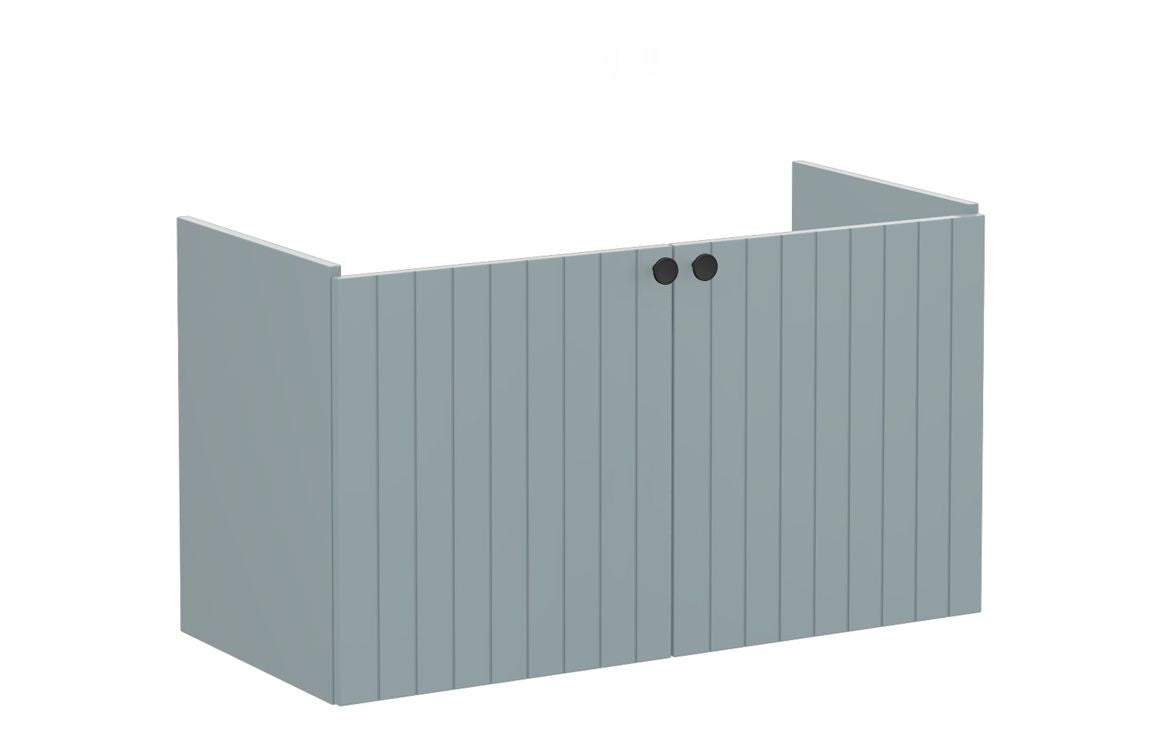 VitrA Root Groove 100cm 2 Door Washbasin Unit - Hartley & Hall Bathrooms