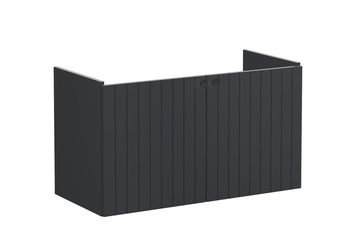 VitrA Root Groove 100cm 2 Door Washbasin Unit - Hartley & Hall Bathrooms