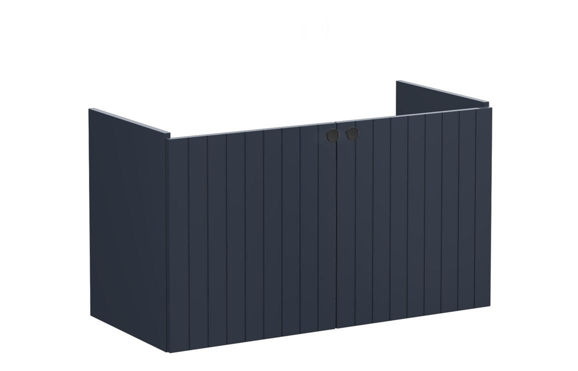 VitrA Root Groove 100cm 2 Door Washbasin Unit - Hartley & Hall Bathrooms