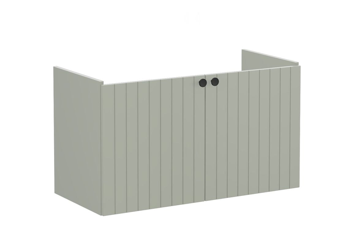 VitrA Root Groove 100cm 2 Door Washbasin Unit - Hartley & Hall Bathrooms
