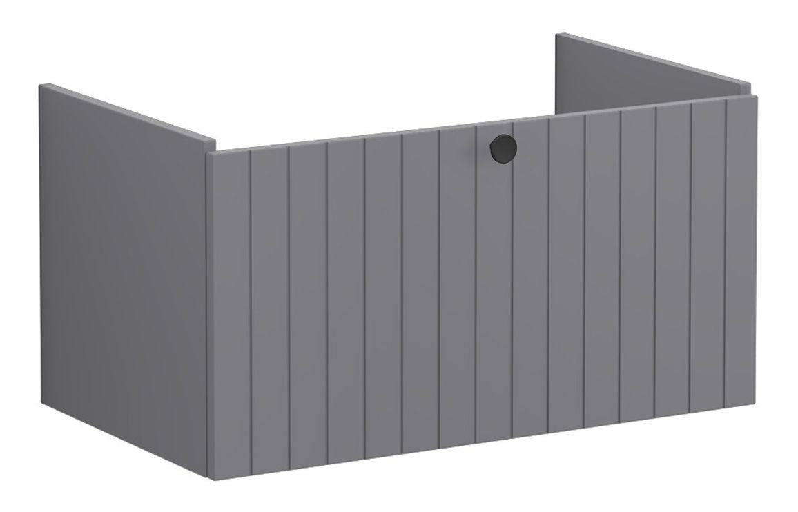 VitrA Root Groove 80cm 1 Drawer Washbasin Unit - Hartley & Hall Bathrooms