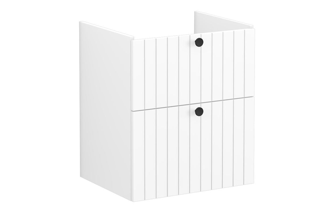VitrA Root Groove 60cm 2 Drawer Washbasin Unit - Hartley & Hall Bathrooms
