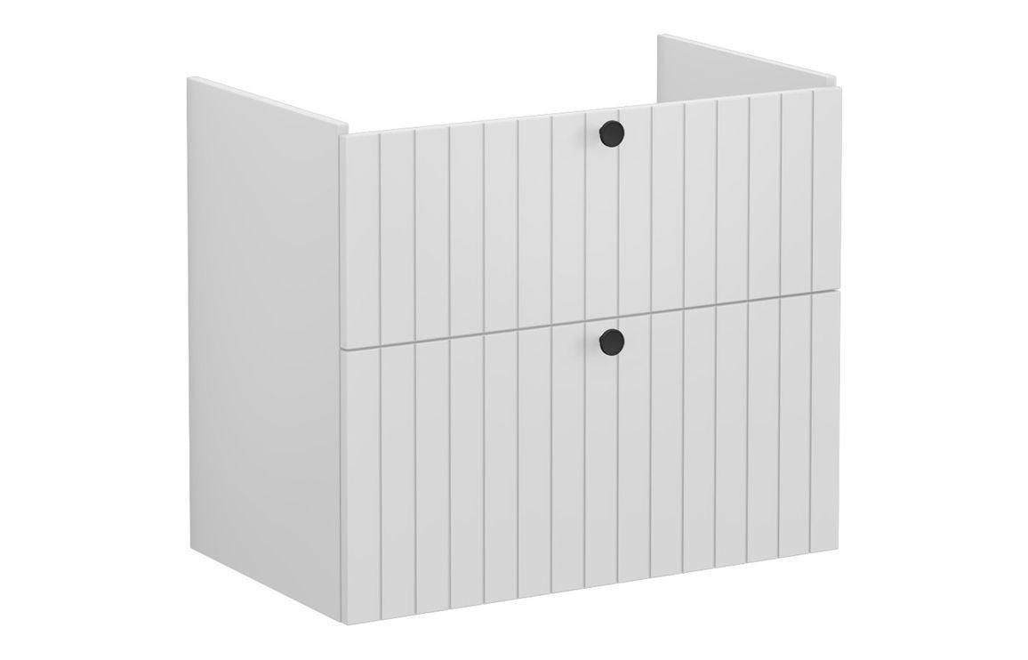 VitrA Root Groove 80cm 2 Drawer Washbasin Unit - Hartley & Hall Bathrooms