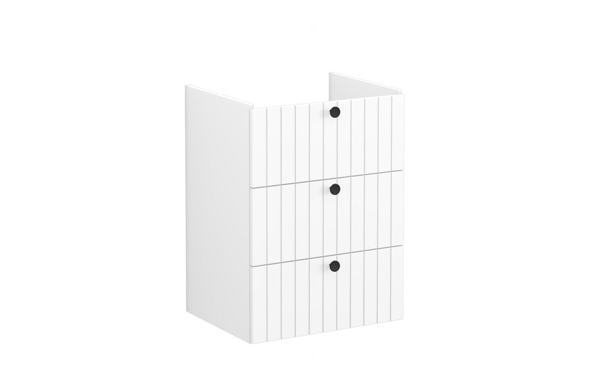 VitrA Root Groove 60cm 3 Drawer Washbasin Unit - Hartley & Hall Bathrooms