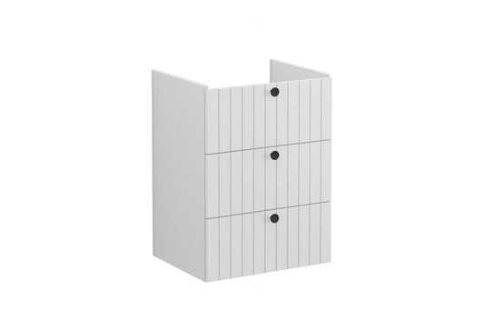 VitrA Root Groove 60cm 3 Drawer Washbasin Unit - Hartley & Hall Bathrooms