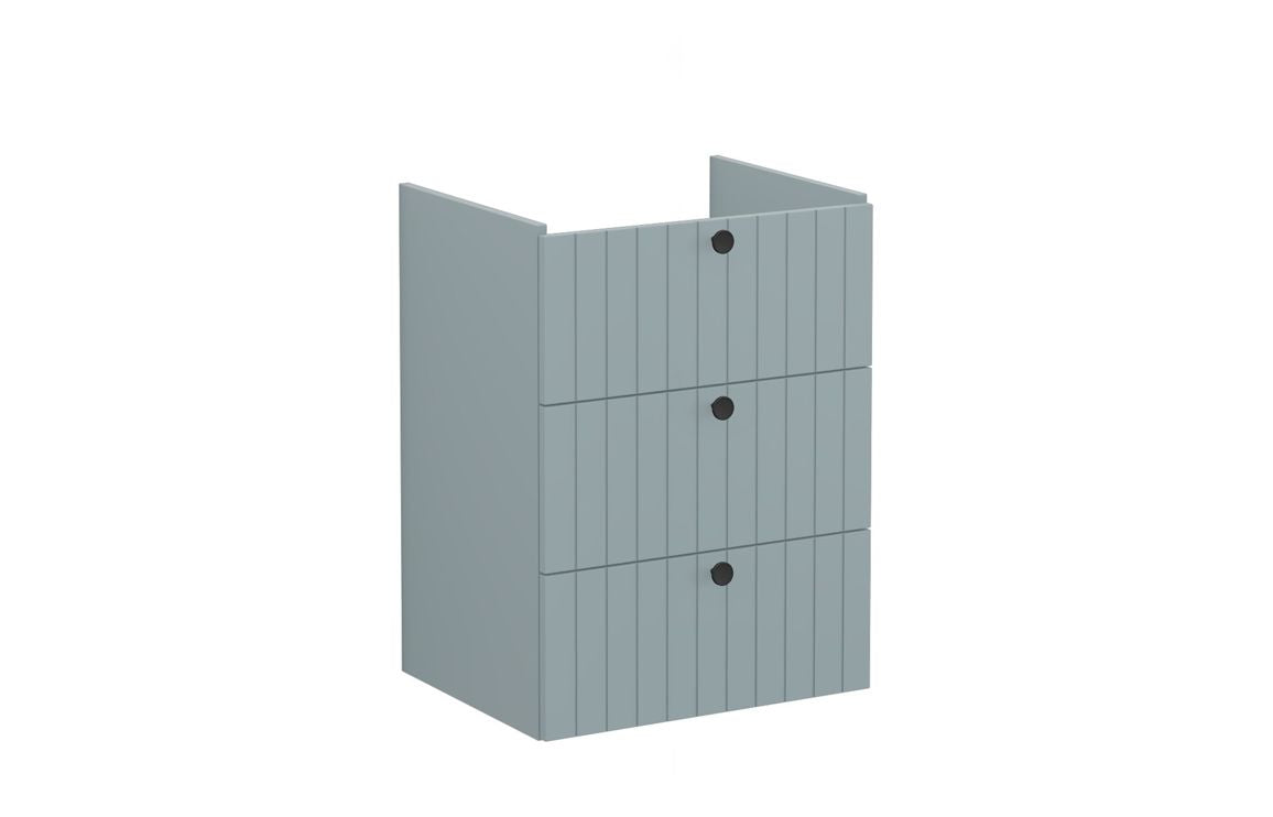 VitrA Root Groove 60cm 3 Drawer Washbasin Unit - Hartley & Hall Bathrooms