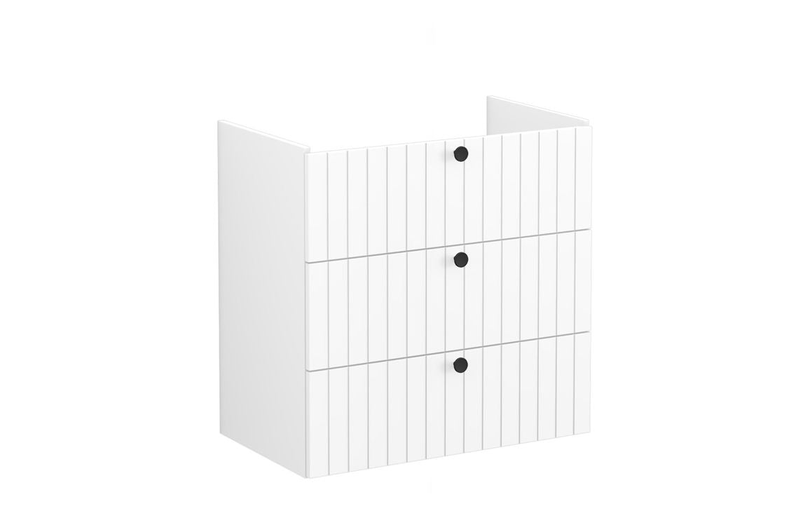 VitrA Root Groove 80cm 3 Drawer Washbasin Unit - Hartley & Hall Bathrooms