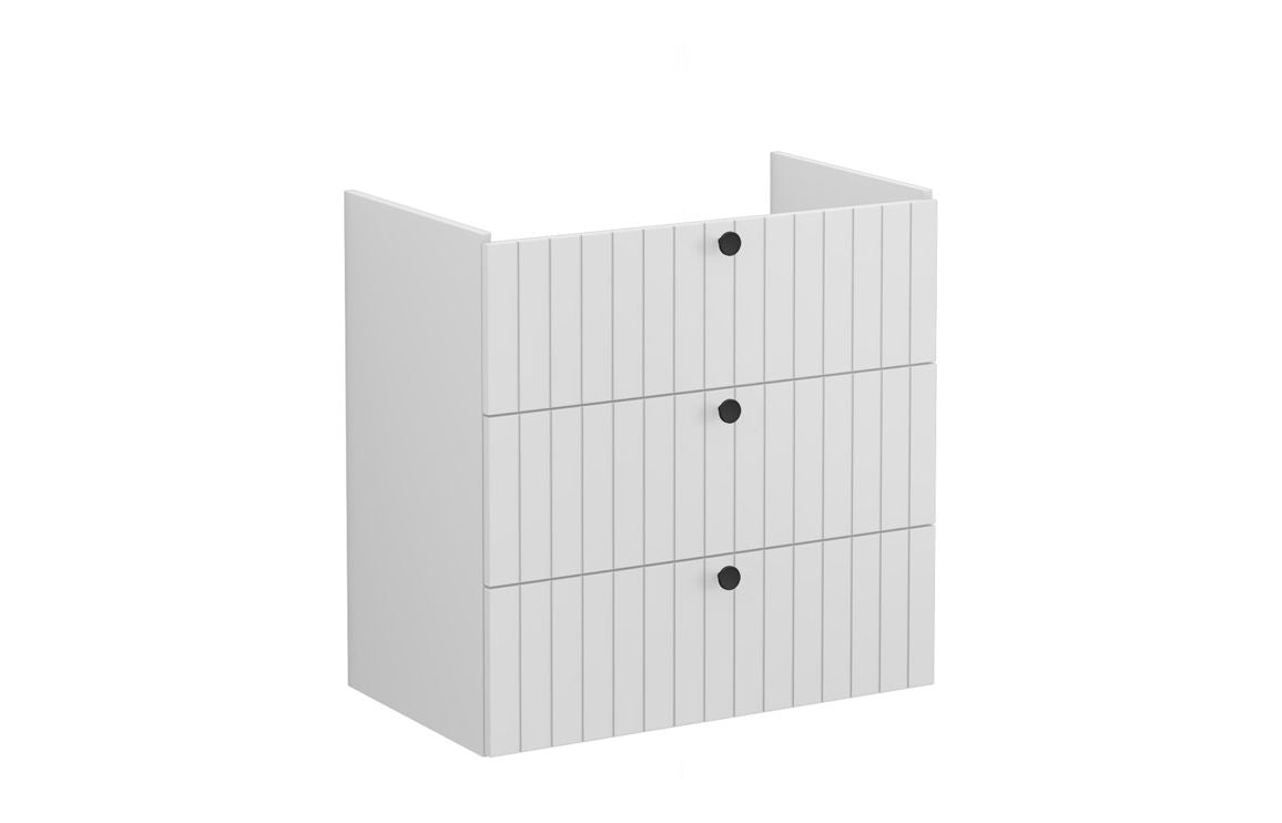 VitrA Root Groove 80cm 3 Drawer Washbasin Unit - Hartley & Hall Bathrooms