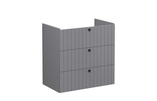 VitrA Root Groove 80cm 3 Drawer Washbasin Unit - Hartley & Hall Bathrooms
