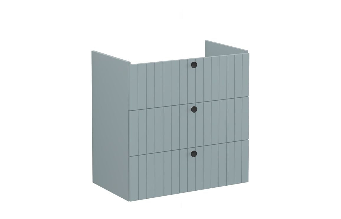 VitrA Root Groove 80cm 3 Drawer Washbasin Unit - Hartley & Hall Bathrooms