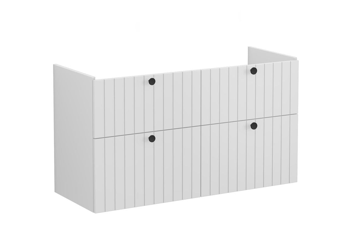 VitrA Root Groove 120cm 4 Drawer Washbasin Unit - Hartley & Hall Bathrooms