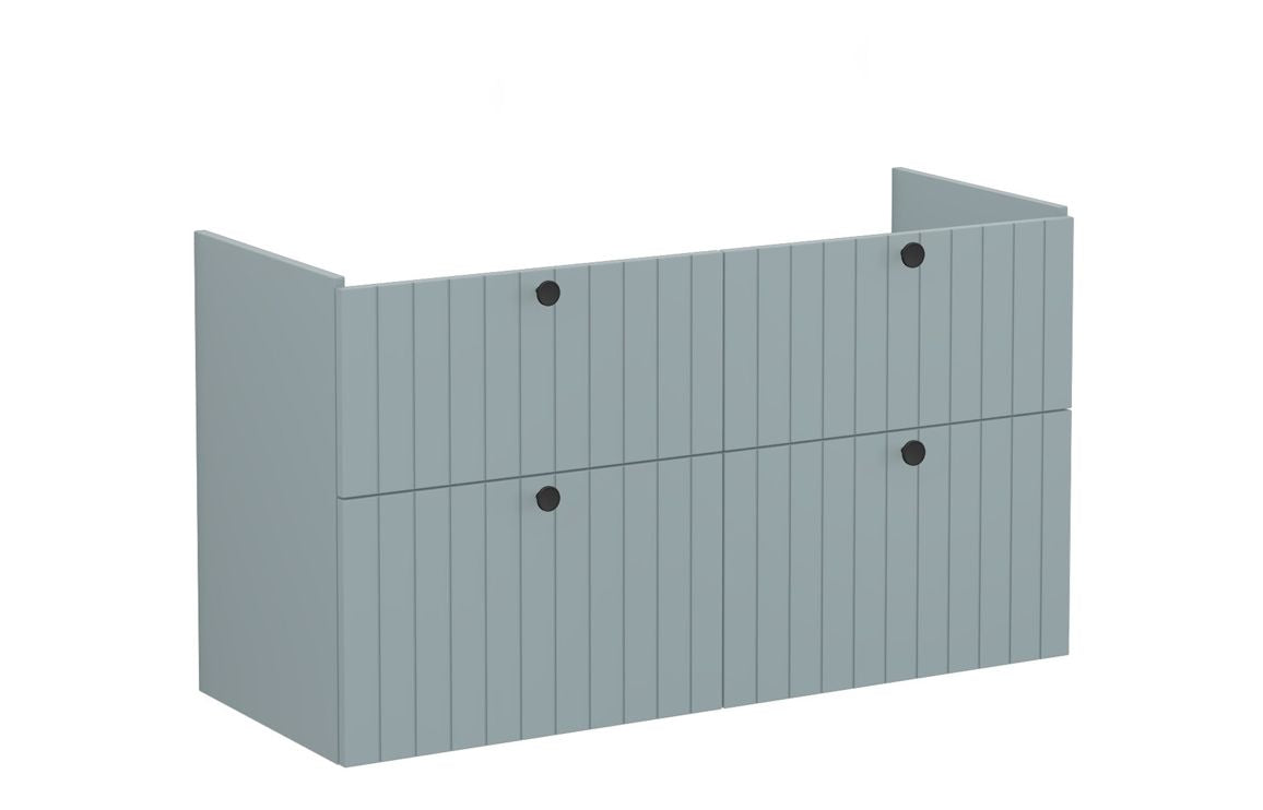 VitrA Root Groove 120cm 4 Drawer Washbasin Unit - Hartley & Hall Bathrooms