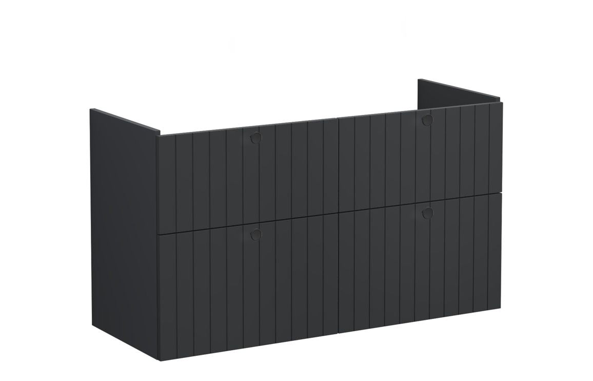 VitrA Root Groove 120cm 4 Drawer Washbasin Unit - Hartley & Hall Bathrooms