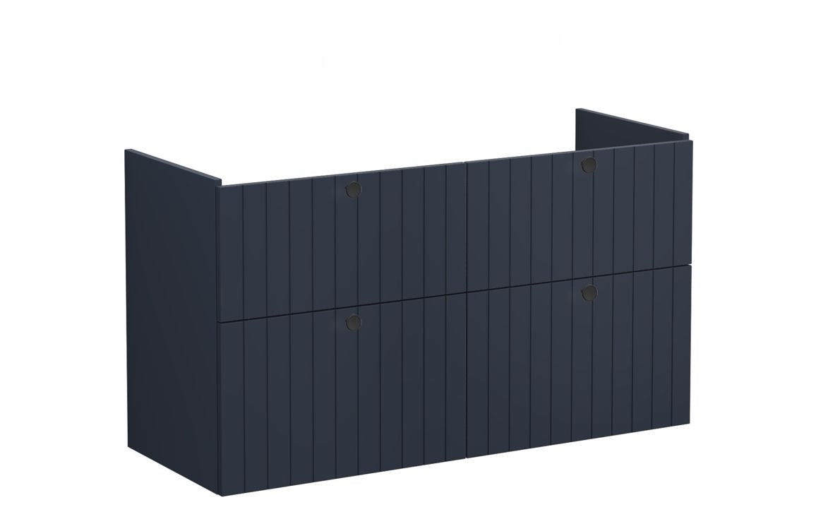 VitrA Root Groove 120cm 4 Drawer Washbasin Unit - Hartley & Hall Bathrooms