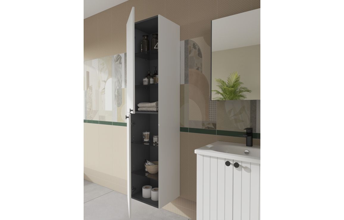 VitrA Root Groove 40cm 2 Door Tall Unit (LH Hinge) - Hartley & Hall Bathrooms