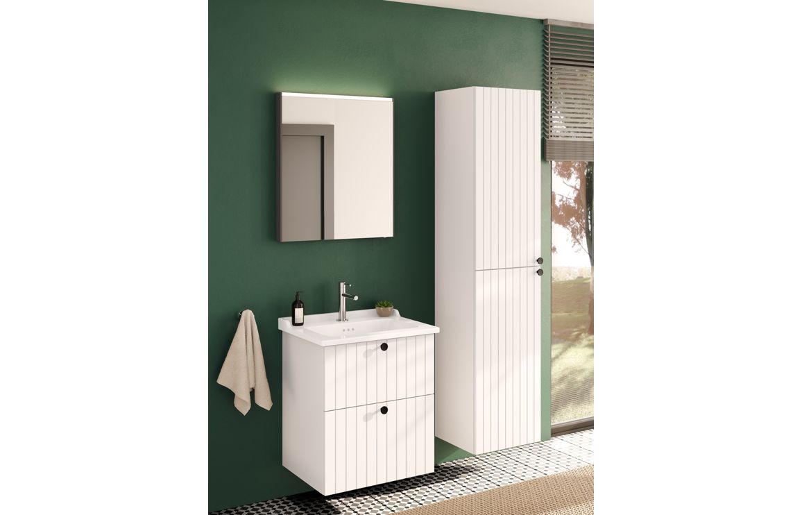 VitrA Root Groove 40cm 2 Door Tall Unit (LH Hinge) - Hartley & Hall Bathrooms