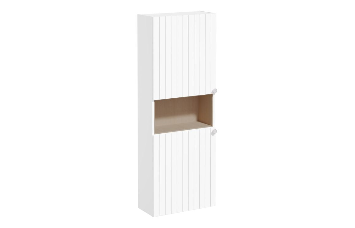 VitrA Root Groove 55cm 2 Door Semi-Tall Unit (LH Hinge) - Hartley & Hall Bathrooms