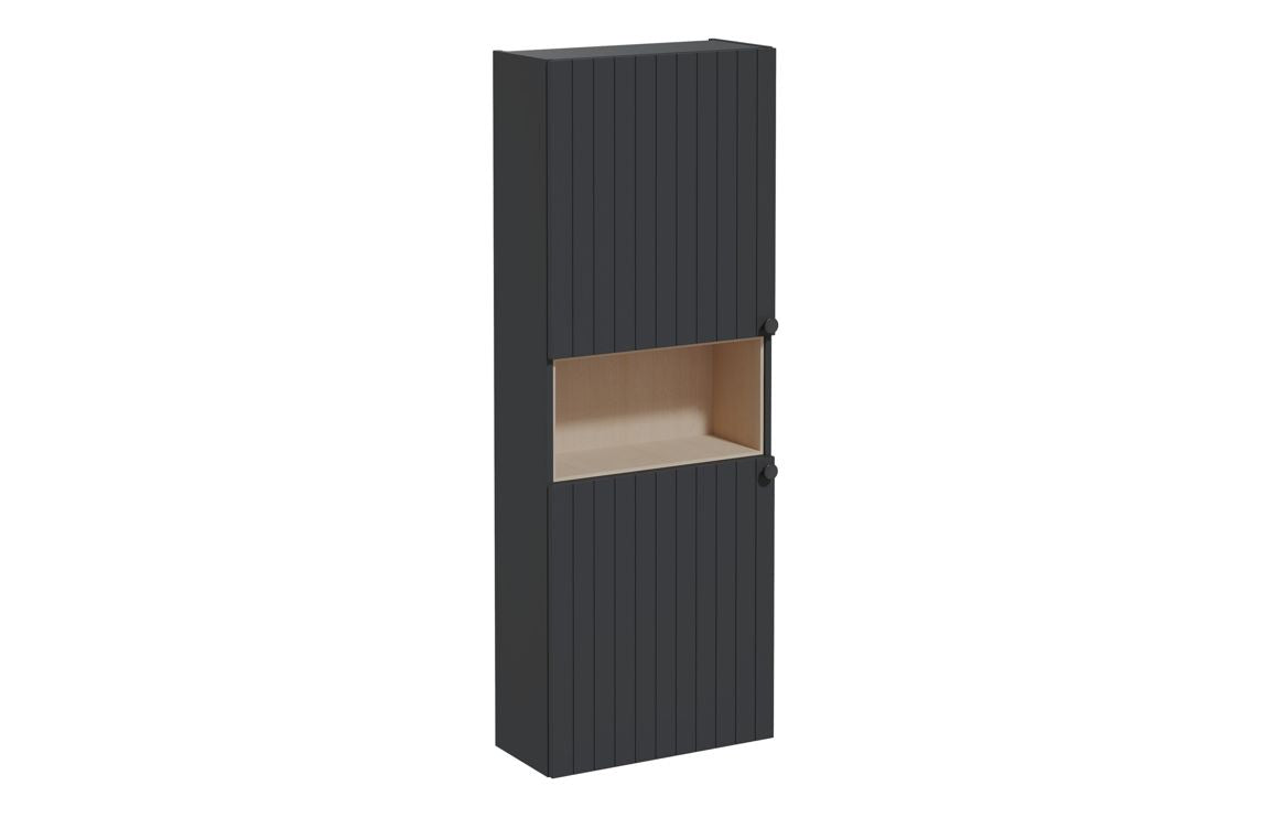VitrA Root Groove 55cm 2 Door Semi-Tall Unit (LH Hinge) - Hartley & Hall Bathrooms